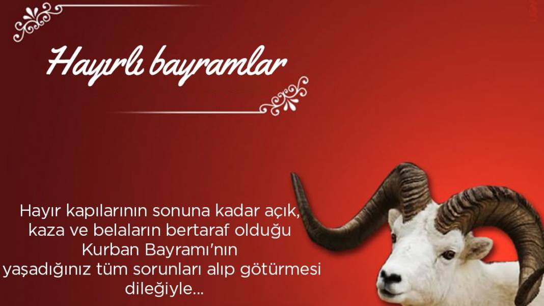 Hayırlı bayramlar! Yeni resimli Kurban Bayramı mesajları 5